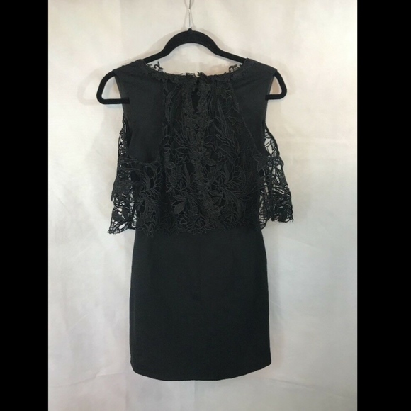 NEW‎ Kobi Halperin Kena Cold Shoulder Sheath Dress in Black [SZ 6 ] - Picture 7 of 8